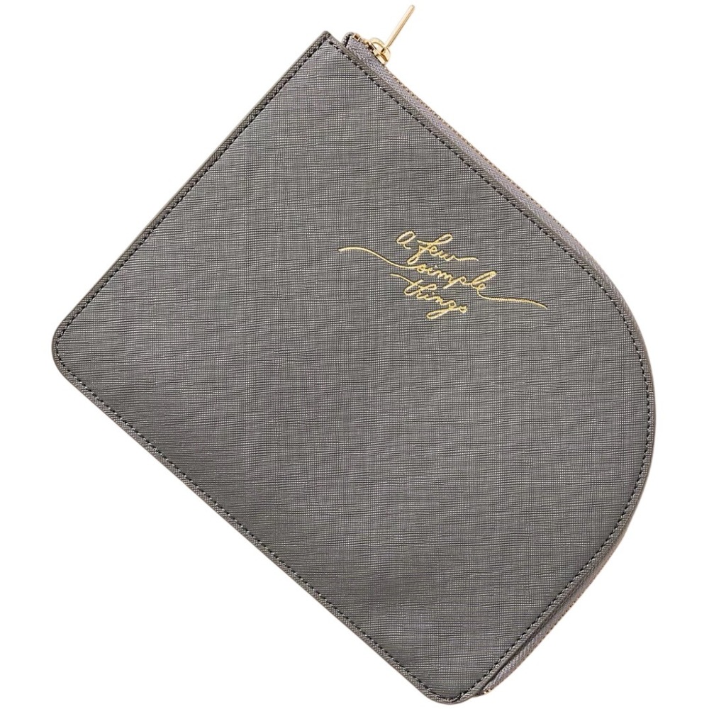 Anthropologie Commuter Clutch NWT Women OS Grey Luna Monochrome Pouch Organizer
